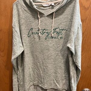 Green Hooded Sweatshirt